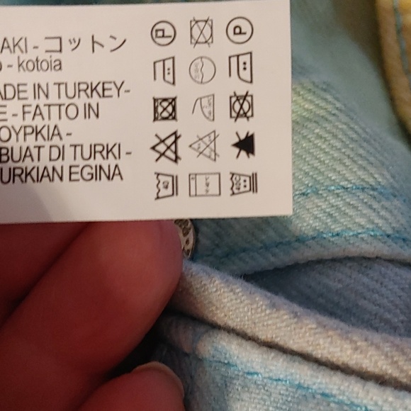 🌸Host Pick🌸Nwt Women's Zara Mid Rise Straight Leg Multi Colour Jeans - Picture 8 of 8